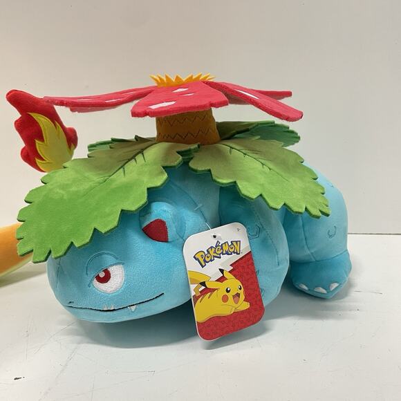 Jazwares Pokemon Charizard 12-in Plush | GameStop NEW 2025 Pokemon Jazwares Charizard Venusaur Blastoise 12” Plush Figure Nintendo
